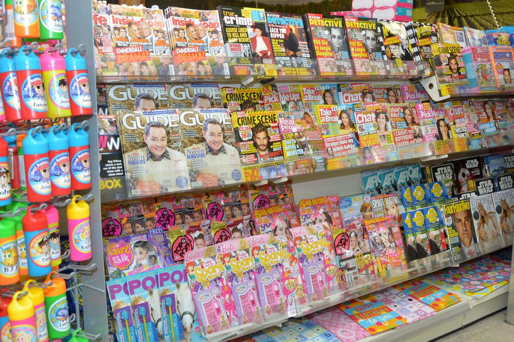 Magazines display